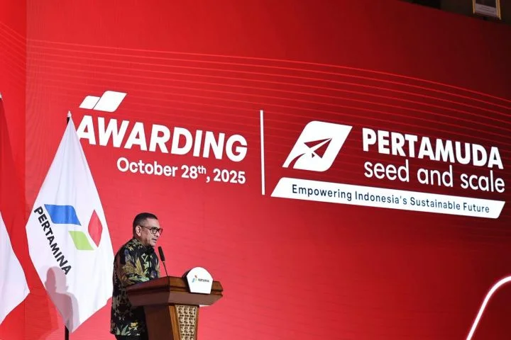 Penganugerahan pemenang Pertamuda Seed and Scale 2025